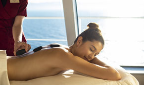 Relax en el Samsara Spa, masaje. CrucerosMediterraneo.com Relax en el Samsara Spa, masaje. CrucerosMediterraneo.com