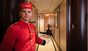 Servicio White de Star Cunard Line. CrucerosMediterraneo.com Servicio White de Star Cunard Line. CrucerosMediterraneo.com