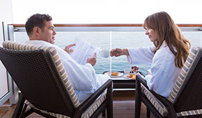 Camarote con Balcón Privado de Holland. CrucerosMediterraneo.com Camarote con Balcón Privado de Holland. CrucerosMediterraneo.com