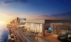 Sky Suites de Princess Cruises. CrucerosMediterraneo.com Sky Suites de Princess Cruises. CrucerosMediterraneo.com