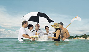 Caviar in the Surf de Seabourn. CrucerosMediterraneo.com Caviar in the Surf de Seabourn. CrucerosMediterraneo.com