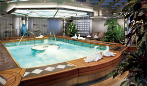 Spa del barco Nieuw Amsterdam, barco de Holland America Line. CrucerosMediterraneo.com Spa del barco Nieuw Amsterdam, barco de Holland America Line. CrucerosMediterraneo.com