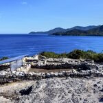 Ruins of ancient stageira city in Halkidiki, Greece